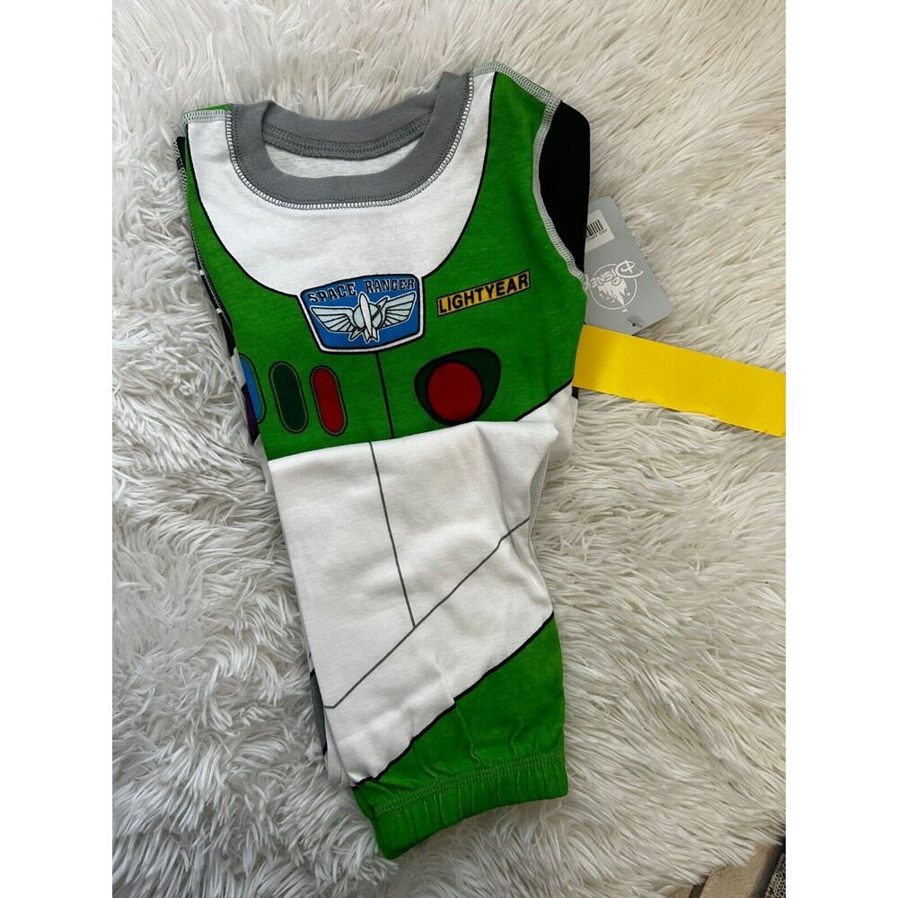 Disney Size 5 Buzz Lightyear Boys Pajamas Set Sleepwear New